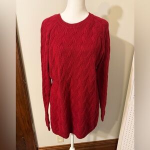 Westport Vibrant Red Knit Sweater